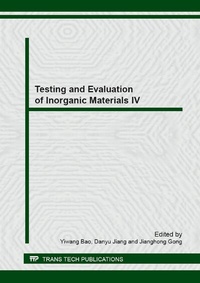 Enlarge image Cover: Testing and Evaluation of Inorganic Materials IV - Trans Tech Publications Ltd
