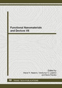 Enlarge image Cover: Functional Nanomaterials and Devices VII - Trans Tech Publications Ltd