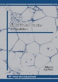 Enlarge image Cover: SIMS Diffusion Studies - Trans Tech Publications Ltd