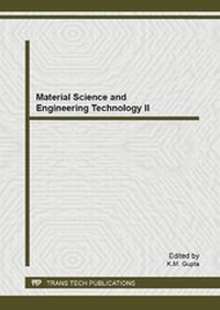 Enlarge image Cover: Material Science and Engineering Technology II - Trans Tech Publications Ltd
