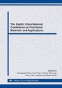 Cover: The Eighth China National Conference on Functional Materials and Applications - Trans Tech Publications Ltd