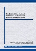 Cover: The Eighth China National Conference on Functional Materials and Applications - Trans Tech Publications Ltd