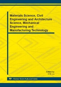 Enlarge image Cover: Materials Science, Civil Engineering and Architecture Science, Mechanical Engineering and Manufacturing Technology - Trans Tech Publications Ltd