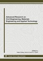Cover: Advanced Research on Civil Engineering, Materials Engineering and Applied Technology - Trans Tech Publications Ltd