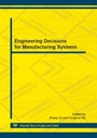 Cover: Engineering Decisions for Manufacturing Systems - Trans Tech Publications Ltd