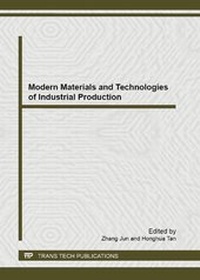 Enlarge image Cover: Modern Materials and Technologies of Industrial Production - Trans Tech Publications Ltd