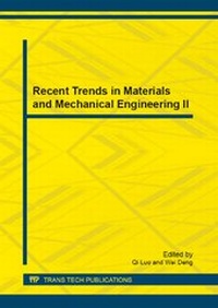 Enlarge image Cover: Recent Trends in Materials and Mechanical Engineering II - Trans Tech Publications Ltd