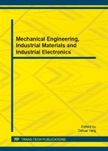 Cover: Mechanical Engineering, Industrial Materials and Industrial Electronics - Trans Tech Publications Ltd