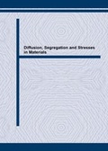 Cover: Diffusion, Segregation and Stresses in Materials - Trans Tech Publications Ltd