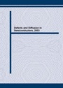 Cover: Defects and Diffusion in Semiconductors, 2003 - Trans Tech Publications Ltd
