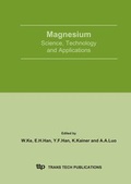 Cover: Magnesium - Science, Technology and Applications - Trans Tech Publications Ltd