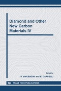 Cover: Diamond and Other New Carbon Materials IV - Trans Tech Publications Ltd
