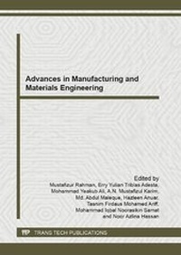 Enlarge image Cover: Advances in Manufacturing and Materials Engineering - Trans Tech Publications Ltd