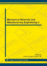Enlarge image Cover: Mechanical Materials and Manufacturing Engineering II - Trans Tech Publications Ltd