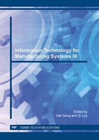 Enlarge image Cover: Information Technology for Manufacturing Systems III - Trans Tech Publications Ltd