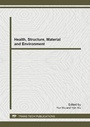 Cover: Health, Structure, Material and Environment - Trans Tech Publications Ltd