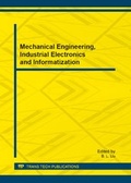 Cover: Mechanical Engineering, Industrial Electronics and Informatization - Trans Tech Publications Ltd