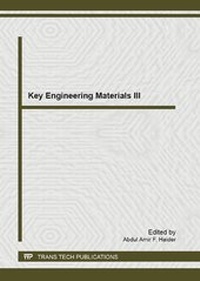 Enlarge image Cover: Key Engineering Materials III - Trans Tech Publications Ltd