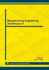 Enlarge image Cover: Manufacturing Engineering and Process II - Trans Tech Publications Ltd