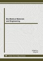 Cover: Bio-Medical Materials and Engineering - Trans Tech Publications Ltd