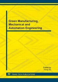 Enlarge image Cover: Green Manufacturing, Mechanical and Automation Engineering - Trans Tech Publications Ltd
