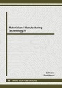 Cover: Material and Manufacturing Technology IV - Trans Tech Publications Ltd