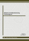Cover: Material and Manufacturing Technology IV - Trans Tech Publications Ltd