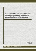 Cover: Material and Environmental Science, Building Engineering, Biomedical and Bioinformatics Technologies - Trans Tech Publications Ltd