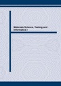Cover: Materials Science, Testing and Informatics I - Trans Tech Publications Ltd