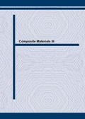 Cover: Composite Materials III - Trans Tech Publications Ltd