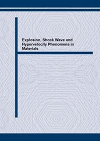 Enlarge image Cover: Explosion, Shock Wave and Hypervelocity Phenomena in Materials - Trans Tech Publications Ltd