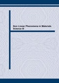 Cover: Non Linear Phenomena in Materials Science III - Trans Tech Publications Ltd