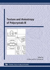 Enlarge image Cover: Texture and Anisotropy of Polycrystals III - Trans Tech Publications Ltd