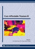 Cover: Cost-Affordable Titanium III - Trans Tech Publications Ltd