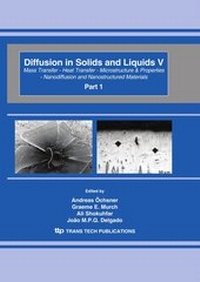 Enlarge image Cover: Diffusion in Solids and Liquids V - Trans Tech Publications Ltd