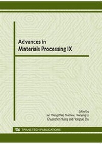 Enlarge image Cover: Advances in Materials Processing IX - Trans Tech Publications Ltd
