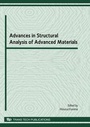 Cover: Advances in Structural Analysis of Advanced Materials - Trans Tech Publications Ltd