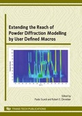 Cover: Extending the Reach of Powder Diffraction Modelling - Trans Tech Publications Ltd