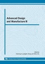 Cover: Advanced Design and Manufacture III - Trans Tech Publications Ltd