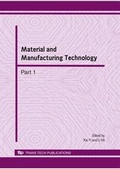 Cover: Material and Manufacturing Technology - Trans Tech Publications Ltd