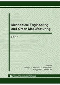 Enlarge image Cover: Mechanical Engineering and Green Manufacturing - Trans Tech Publications Ltd