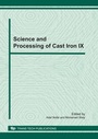 Cover: Science and Processing of Cast Iron IX - Trans Tech Publications