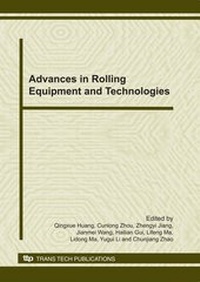 Enlarge image Cover: Advances in Rolling Equipment and Technologies - Trans Tech Publications Ltd