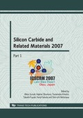Cover: Silicon Carbide and Related Materials 2007 - Trans Tech Publications Ltd
