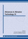Cover: Advances in Abrasive Technology XI - Trans Tech Publications Ltd