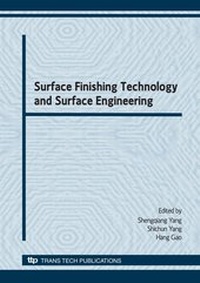 Enlarge image Cover: Surface Finishing Technology and Surface Engineering - Trans Tech Publications Ltd