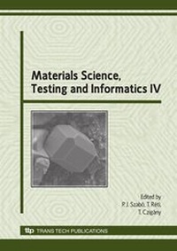 Enlarge image Cover: Materials Science, Testing and Informatics IV - Trans Tech Publications Ltd