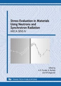 Enlarge image Cover: Stress Evaluation Using Neutrons and Synchrotron Radiation - Trans Tech Publications Ltd