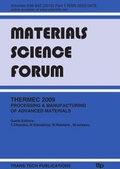 Cover: THERMEC 2009 - Trans Tech Publications Ltd