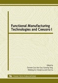 Cover: Functional Manufacturing Technologies and Ceeusro I - Trans Tech Publications
